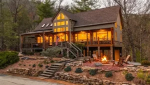 steep driveway cabin rentals